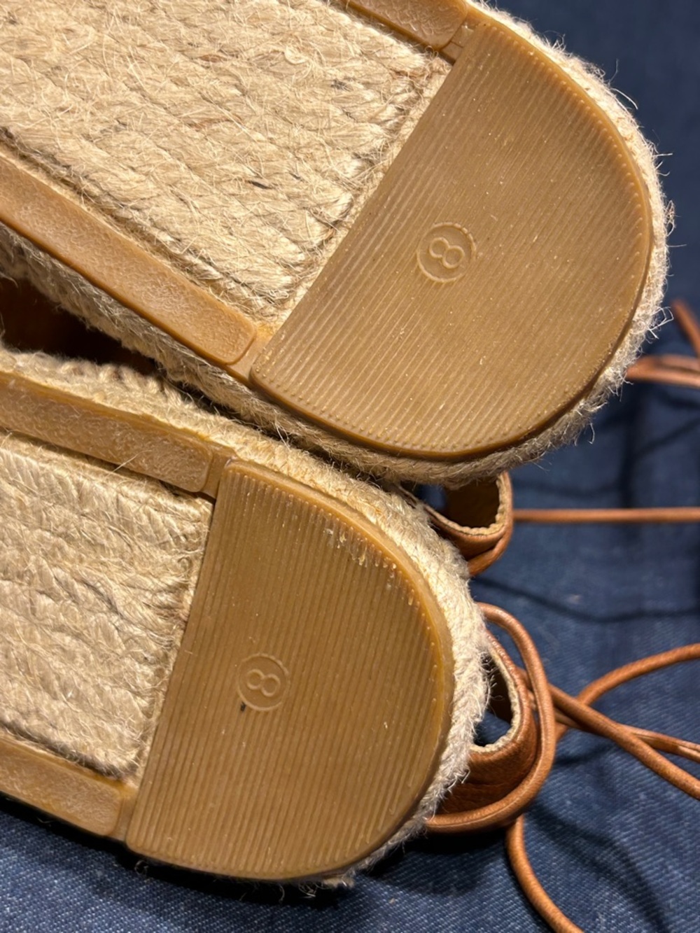 NWOT Belle by Sigerson Morrison leather flat espadrilles 5 - Picture 8 of 11
